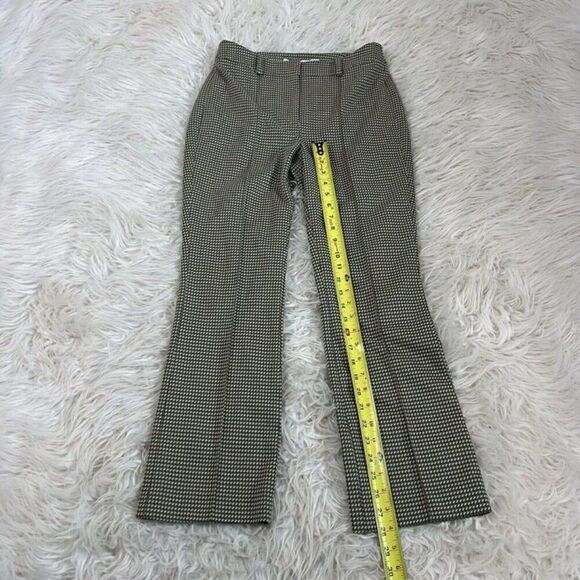 Veronica Beard Size 4 Gani Cropped Jacquard Flared Jersey Knit Pants Green NWOT - Picture 4 of 11